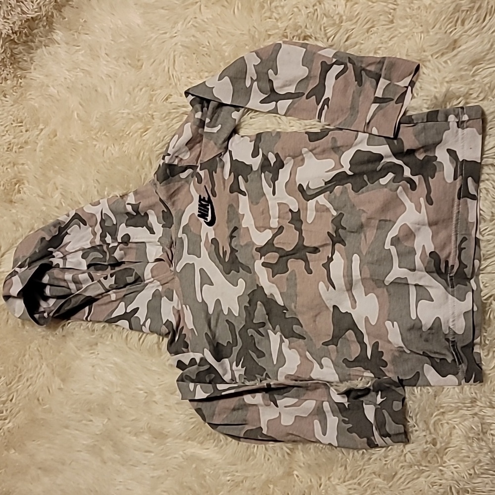 Nike, Girl's long sleeve shirt with hood, Size 3